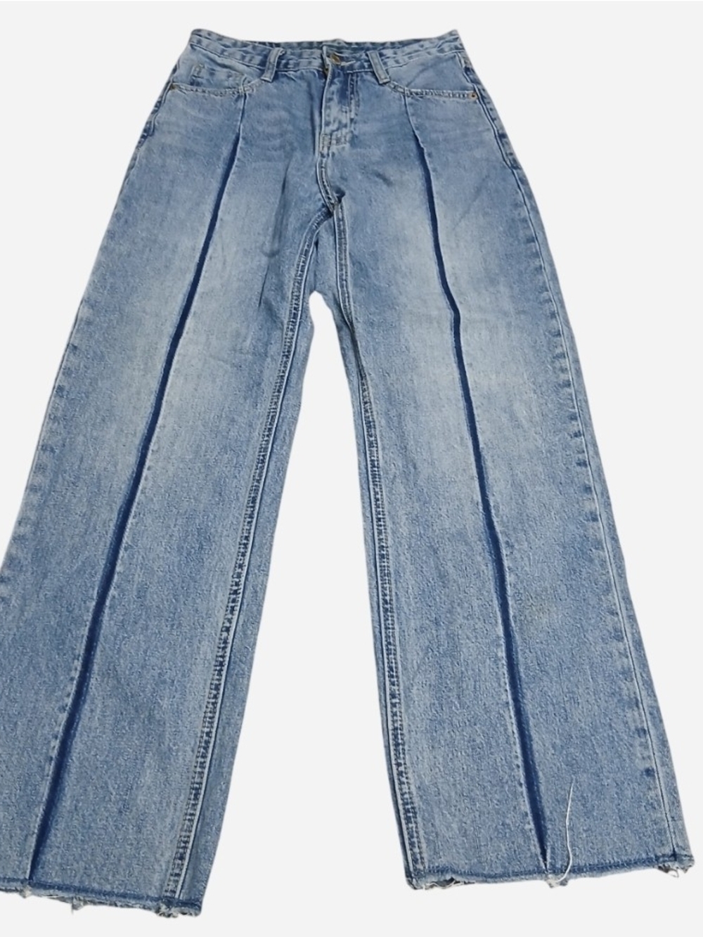 Great Tinsen & Denim Wide Leg Jeans Women Sz 25 High Rise Retro 90s Acid Wash